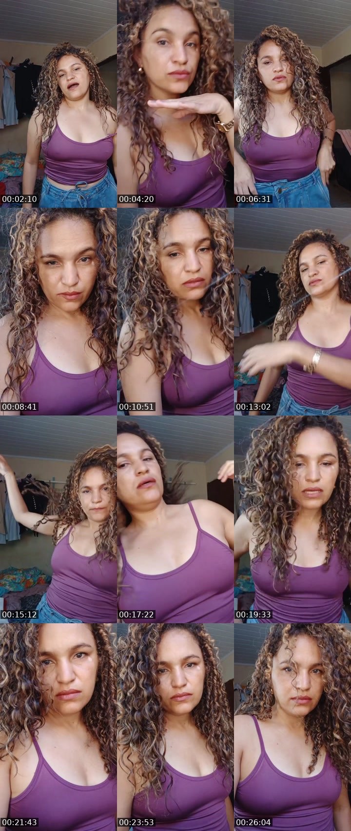 Contact-sheet preview of kamylla 🫦🔥's Liveme recording