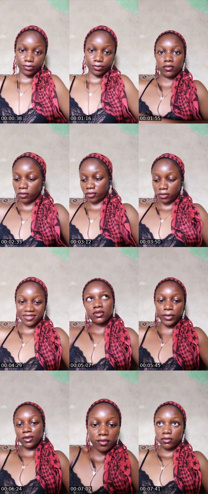 Contact-sheet preview of Lizzy Baee🐻🖤✨'s Liveme recording
