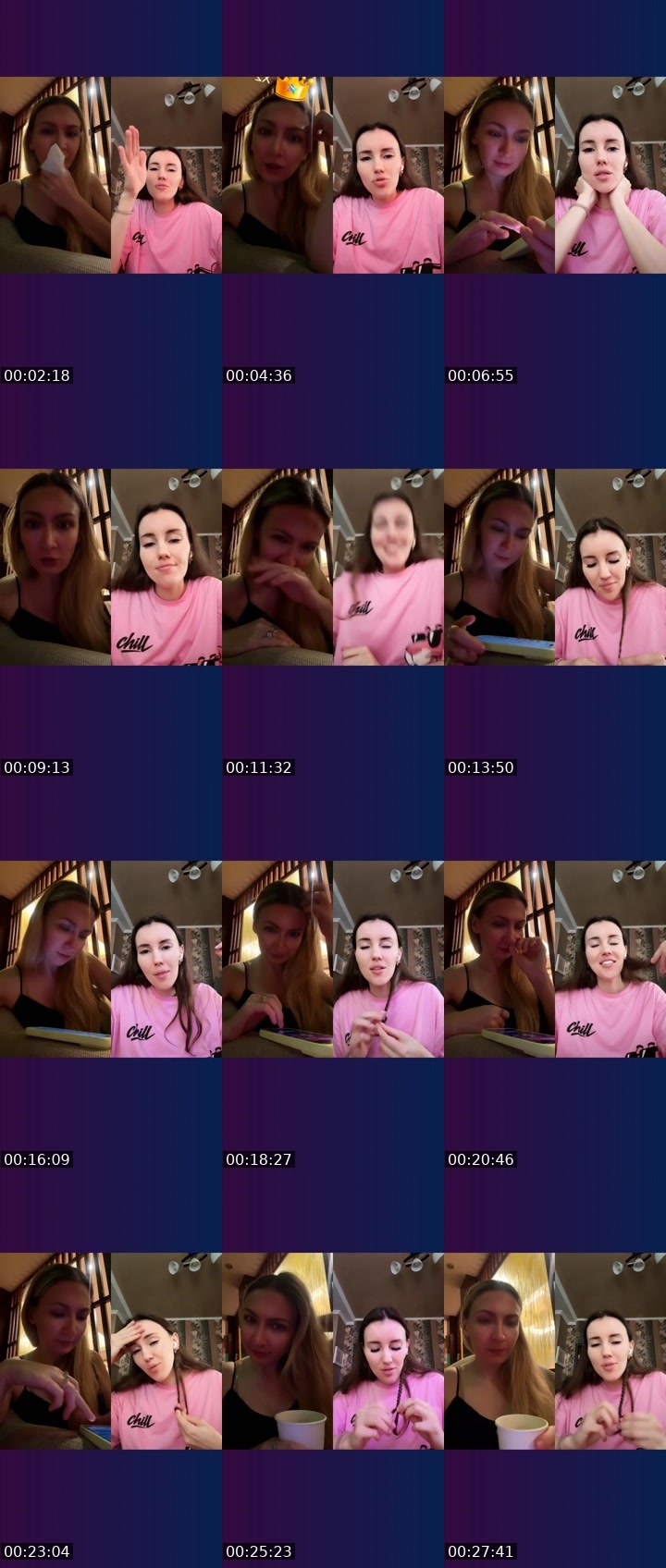 Contact-sheet preview of ♥️EvA🇷🇺's Liveme recording