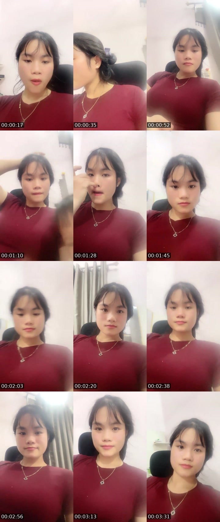 Contact-sheet preview of Nguyen thi mai's Liveme recording