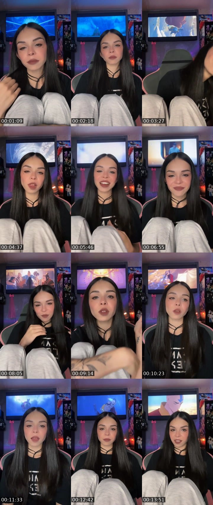 Contact-sheet preview of KIRA💘's Liveme recording