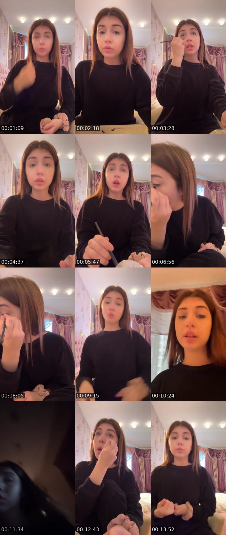 Contact-sheet preview of Roni06's Liveme recording