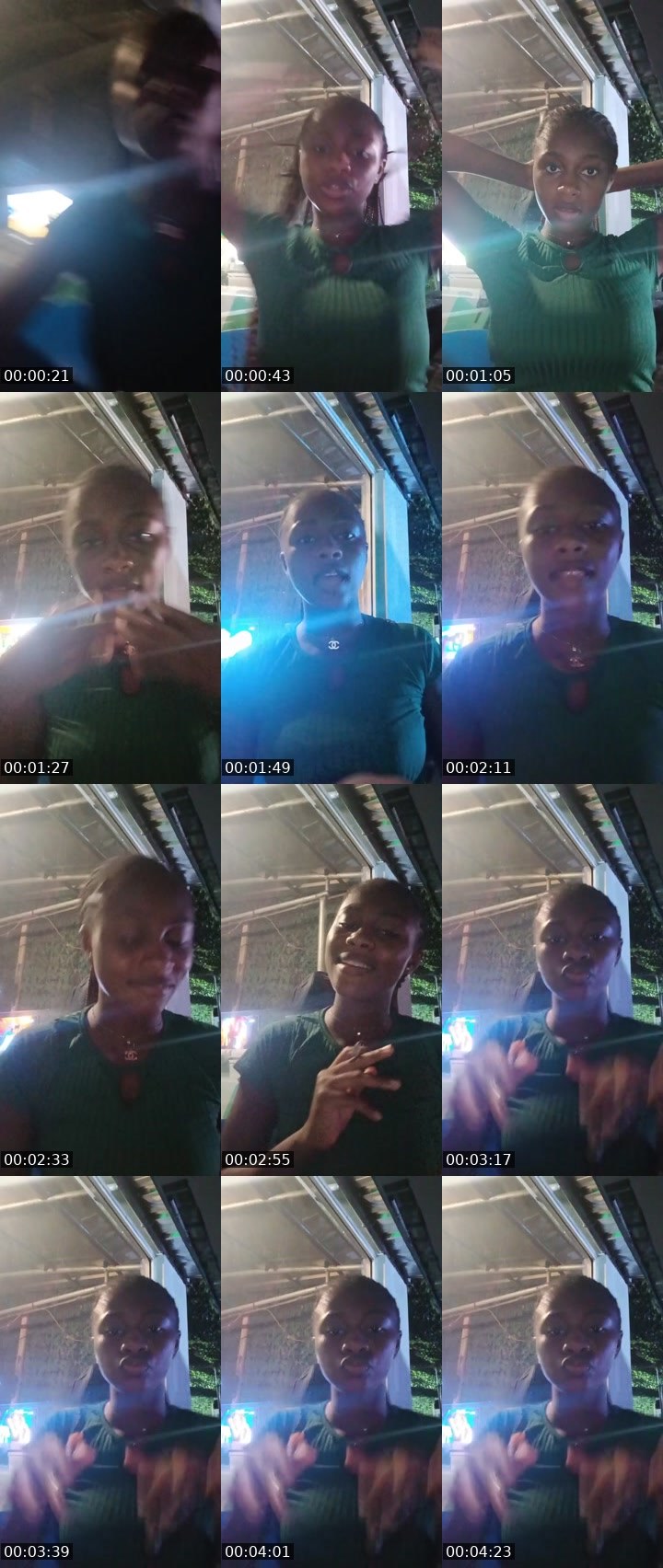 Contact-sheet preview of Destiny pinky's Liveme recording