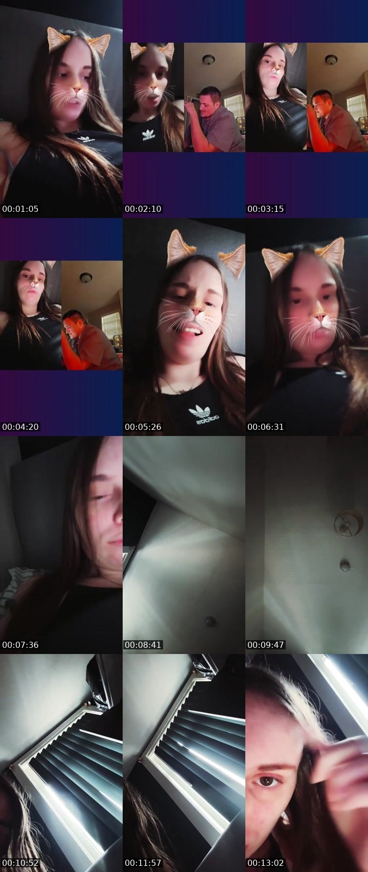 Contact-sheet preview of Emily🎧's Liveme recording