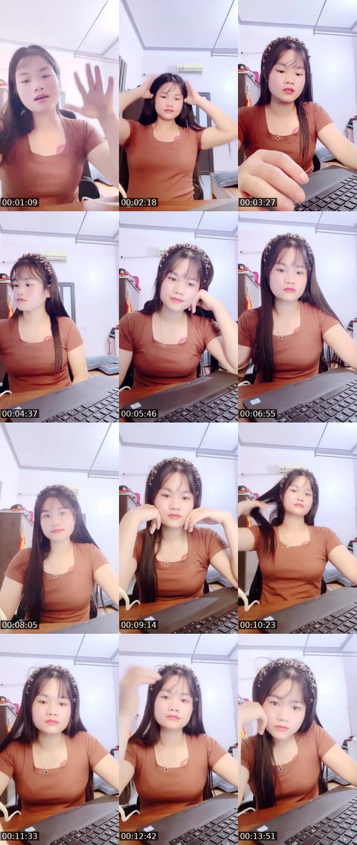 Contact-sheet preview of Nguyen thi mai's Liveme recording