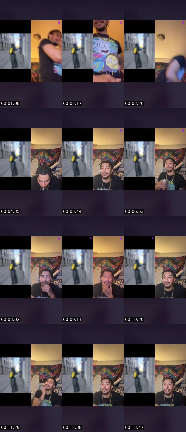 Contact-sheet preview of ☥ AWA🖤's Liveme recording