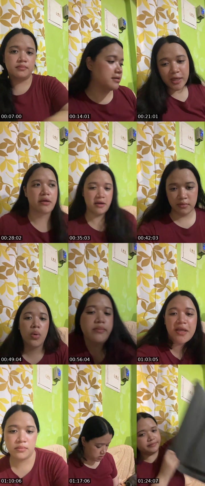 Contact-sheet preview of 👸🏻 jeya 🔮's Liveme recording