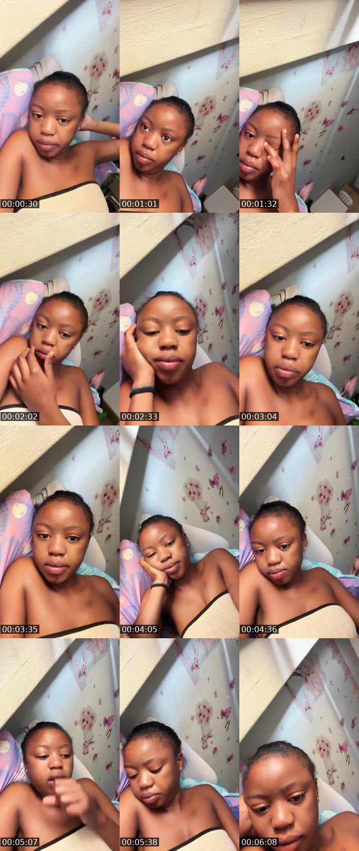 Contact-sheet preview of GrACe🌸💦's Liveme recording