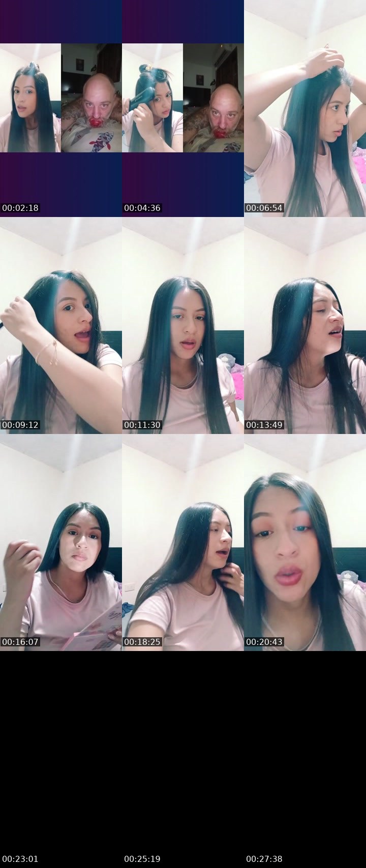 Contact-sheet preview of 🌐🎀mariana17's Liveme recording