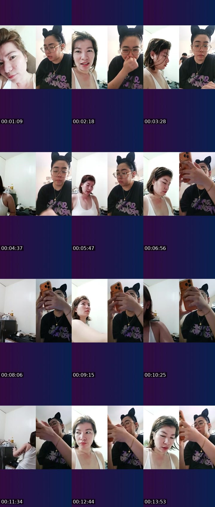 Contact-sheet preview of ɴᴀᴛᴀʟɪᴇ✬'s Liveme recording