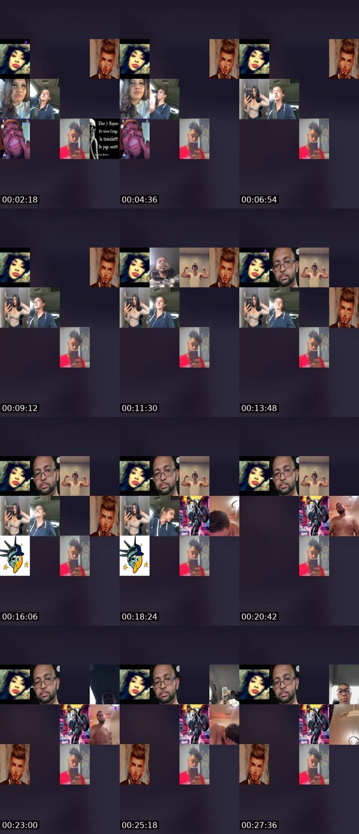 Contact-sheet preview of 𝑺3Xi🏆𝑪💋🌹👸🥷🐊's Liveme recording