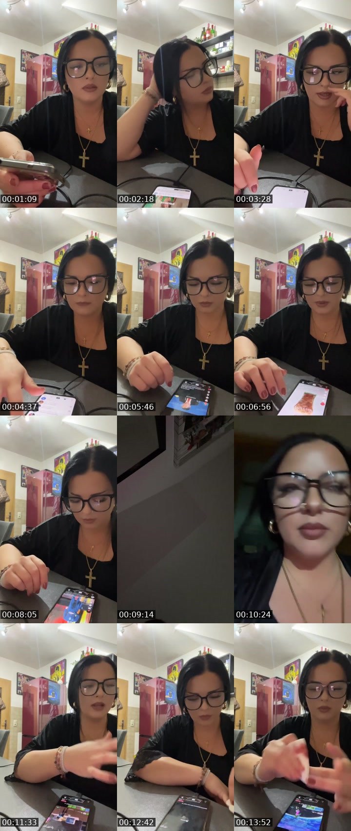 Contact-sheet preview of ღ TheHolyyMother ღ's Liveme recording