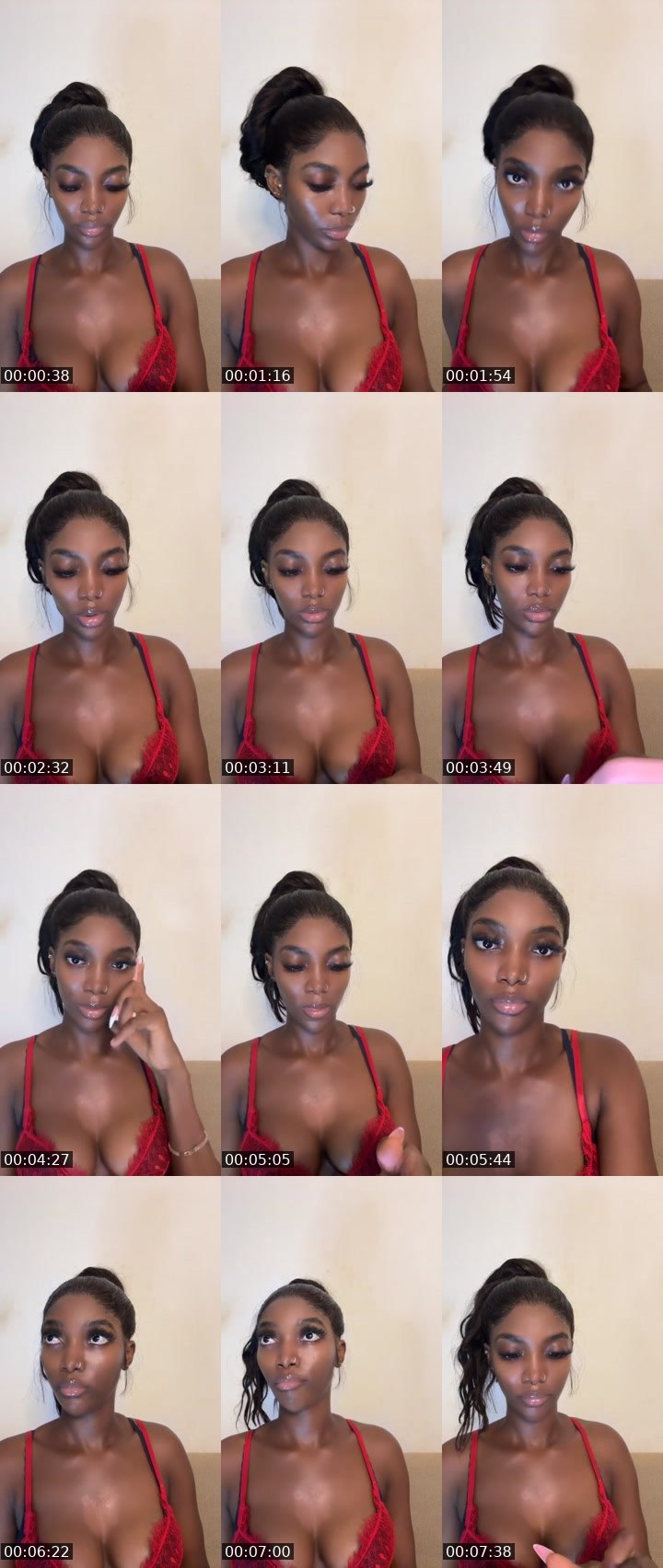 Contact-sheet preview of Chocolate Cakee's Liveme recording