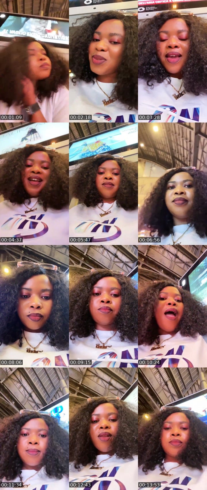Contact-sheet preview of MERCYLUV💋's Liveme recording