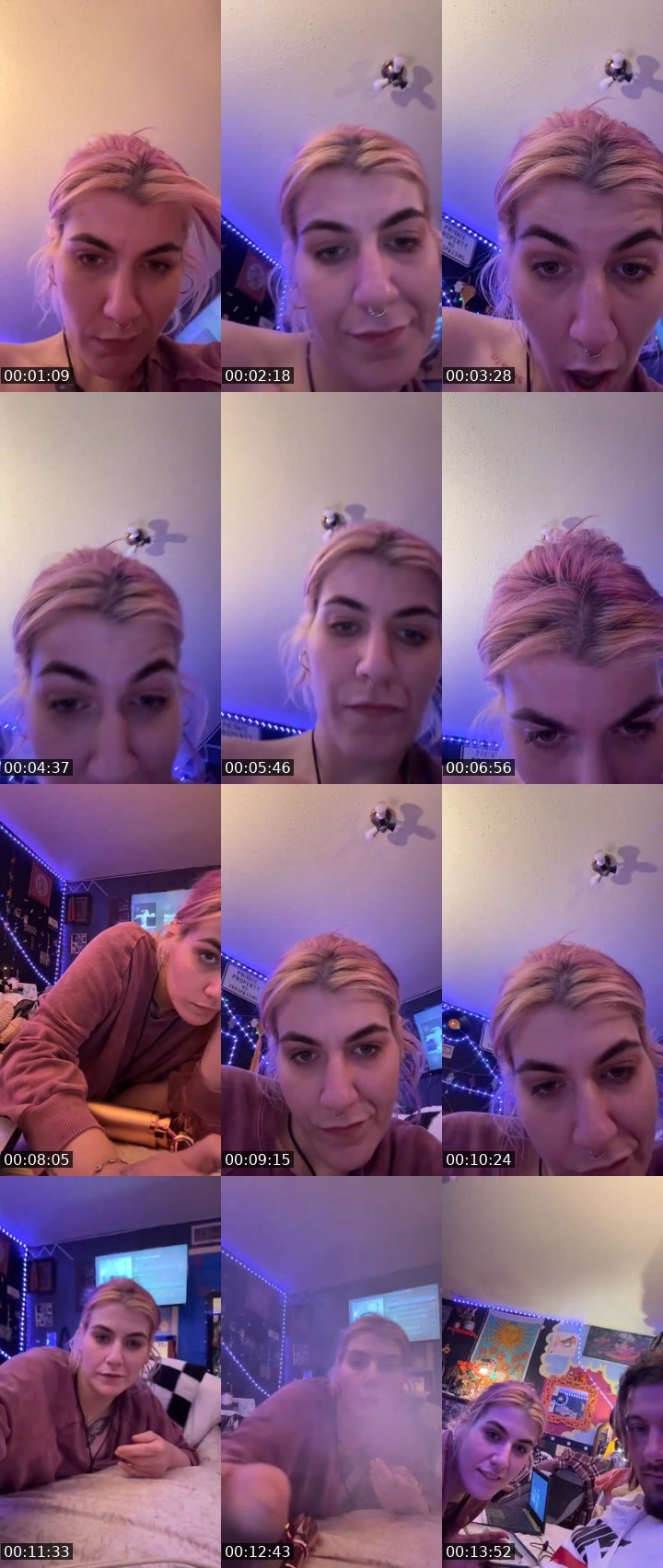 Contact-sheet preview of tiffunki's Liveme recording