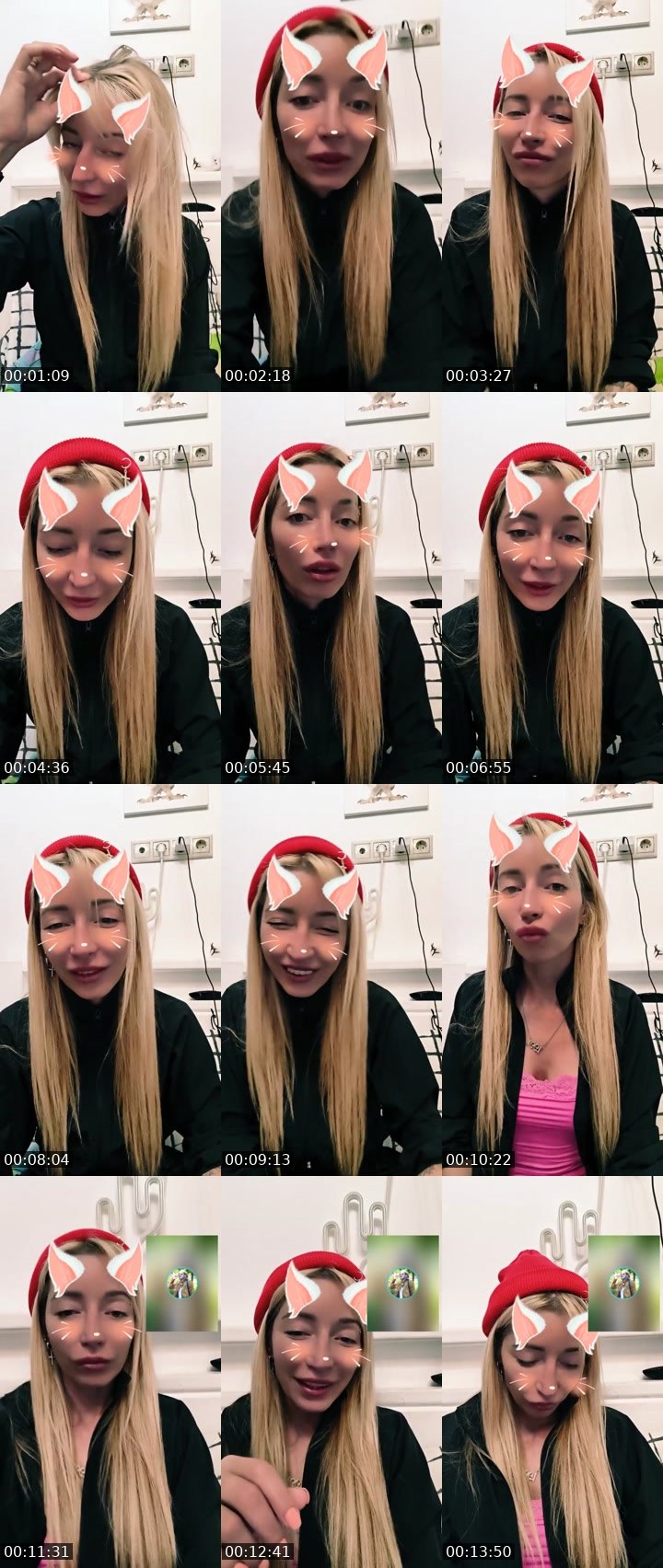 Contact-sheet preview of 😉Kate 🤍℄'s Liveme recording