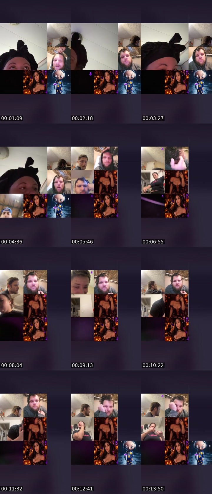 Contact-sheet preview of 🩵🌎SNACKERZZ🤍💚's Liveme recording