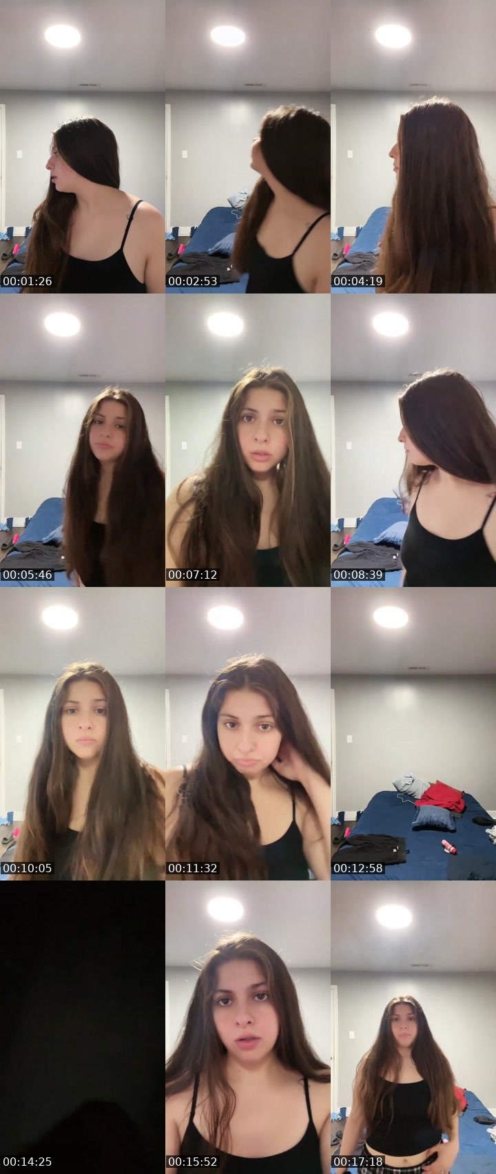 Contact-sheet preview of Amenna Sanchez's Liveme recording
