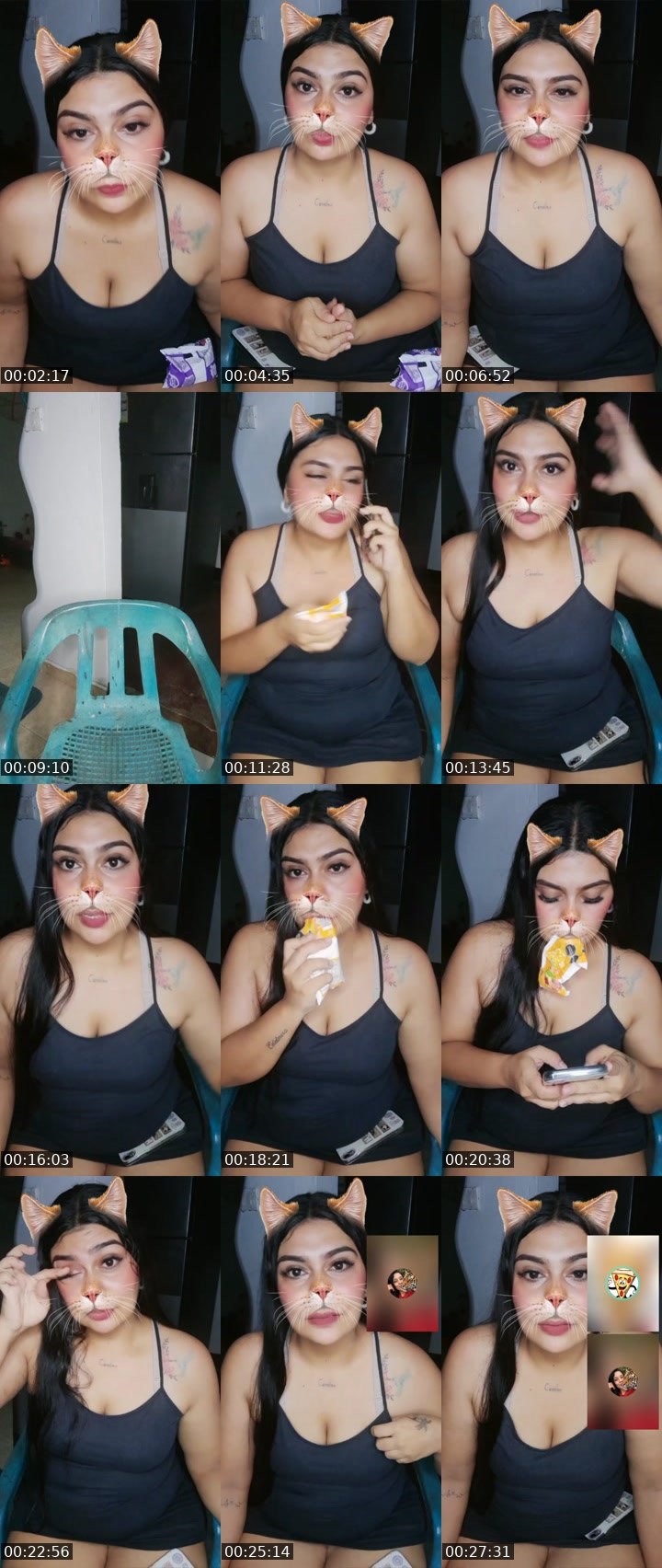 Contact-sheet preview of 🌐Yira🧸🫧🔥's Liveme recording