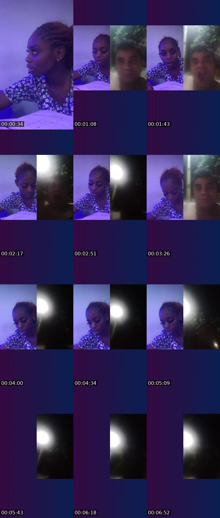 Contact-sheet preview of Sweet love's Liveme recording