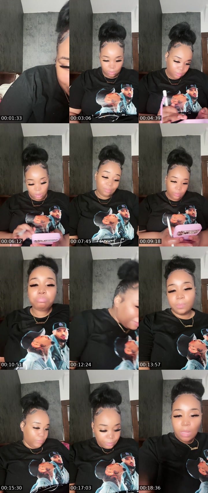Contact-sheet preview of QUEENNJAS〽️INE🎭⃤'s Liveme recording