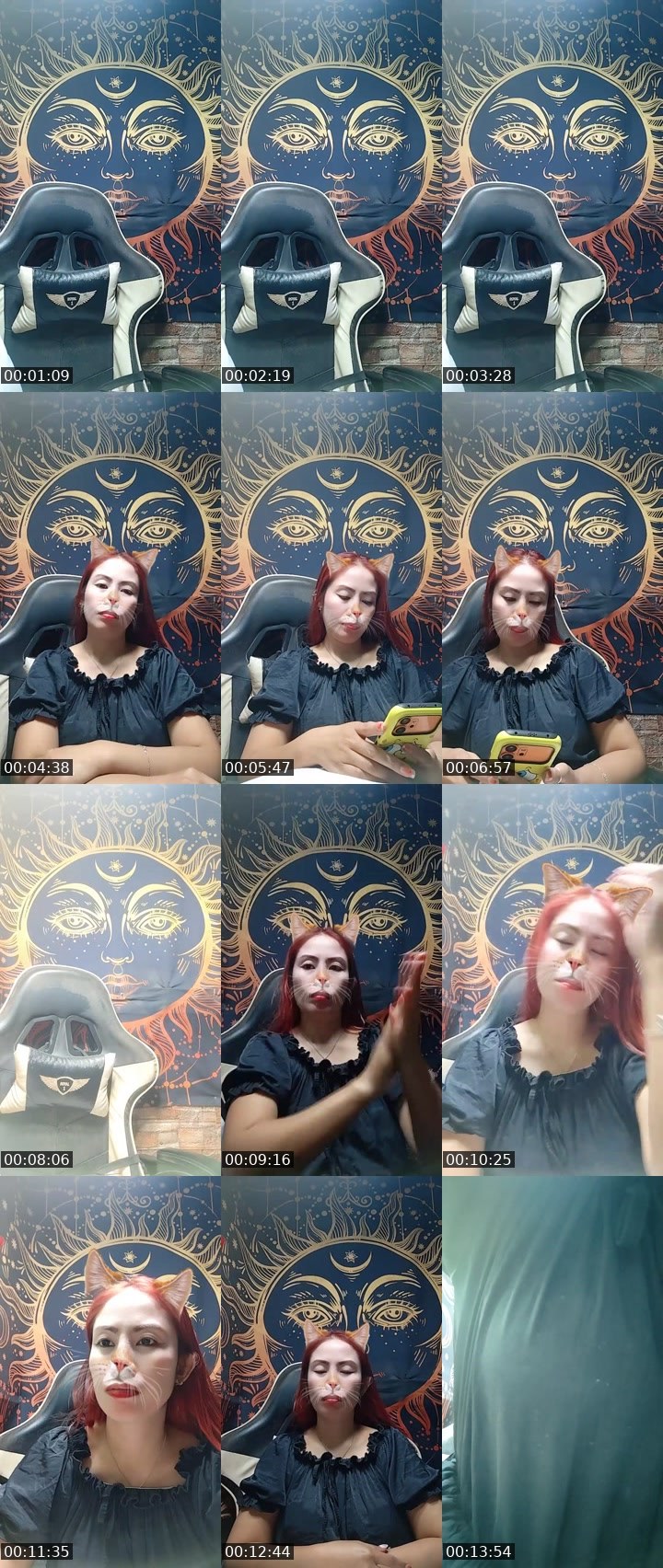 Contact-sheet preview of 🌎 👸ayeesha🍓's Liveme recording