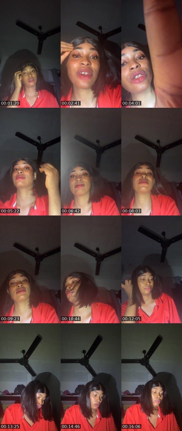 Contact-sheet preview of 🏦🌹NellyBae🌺🦍's Liveme recording