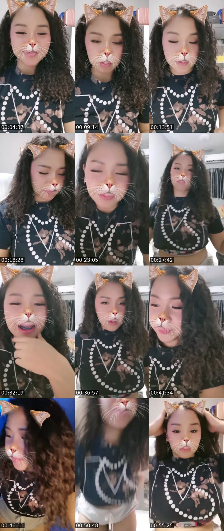 Contact-sheet preview of ♡メイメイ愛's Liveme recording
