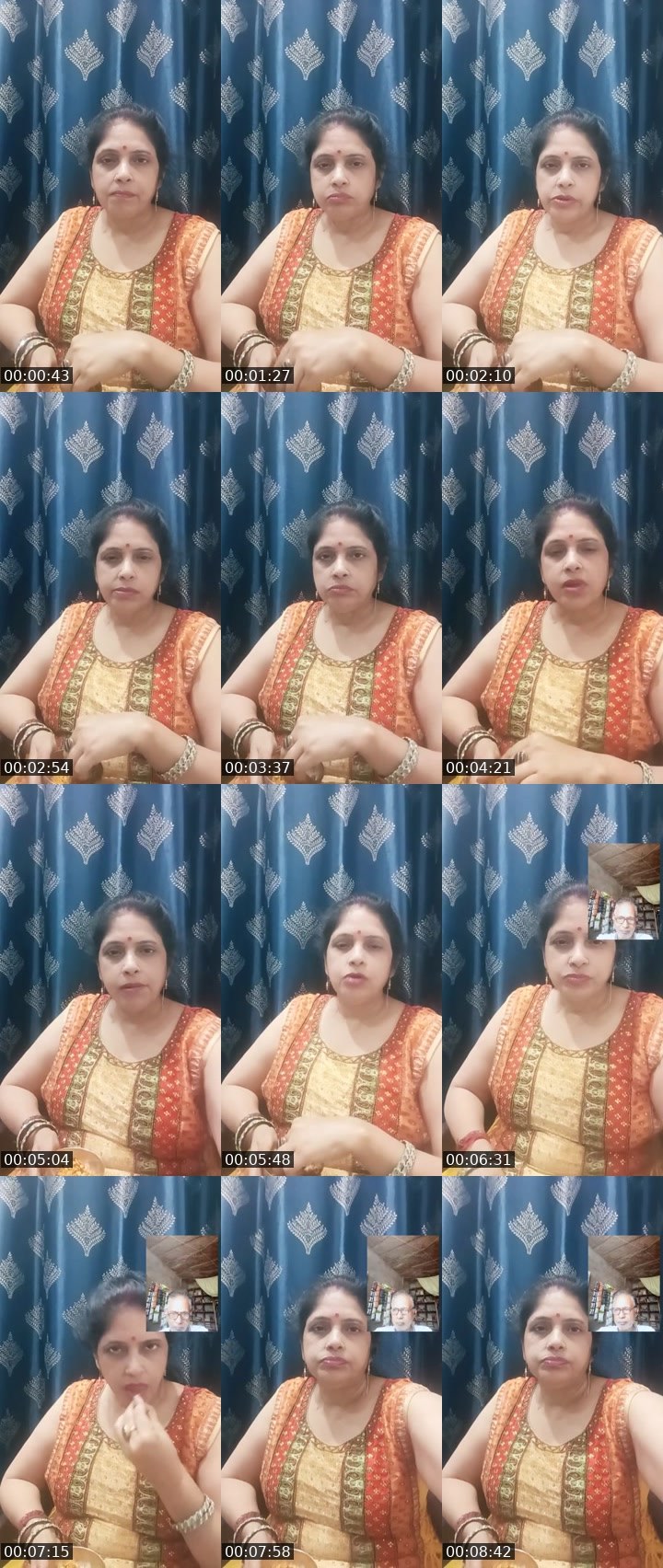 Contact-sheet preview of Urvashi singh's Liveme recording