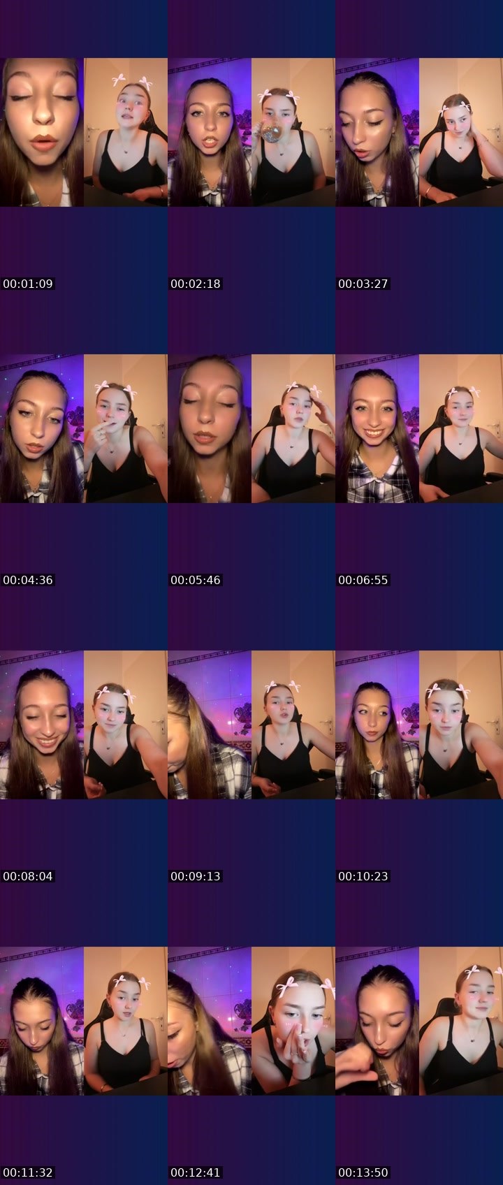 Contact-sheet preview of _🇧🇪Rapunzel🇺🇦's Liveme recording