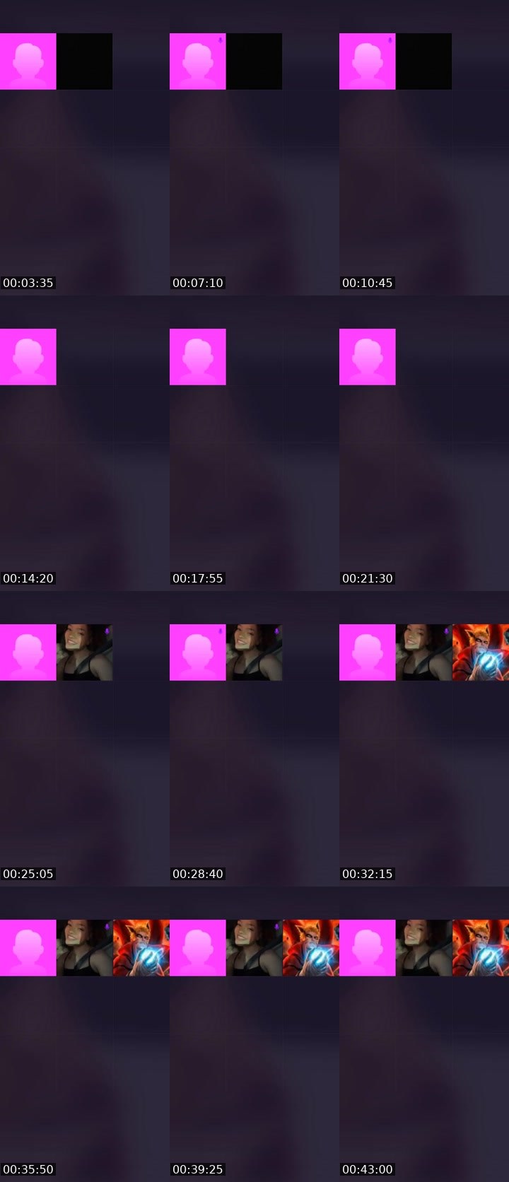 Contact-sheet preview of spicy🥵's Liveme recording