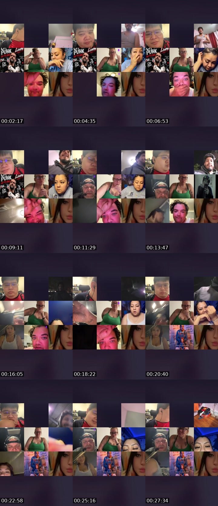 Contact-sheet preview of 🩵MamaAstro💨 𝑩𝑴𝑨's Liveme recording