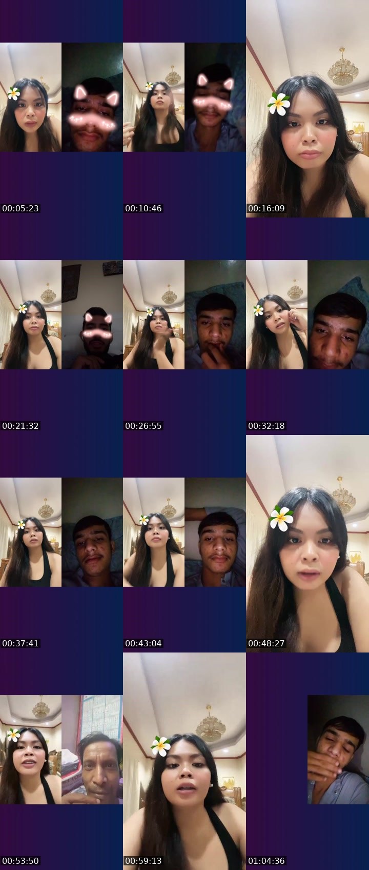 Contact-sheet preview of 👸Solenneu🌼's Liveme recording