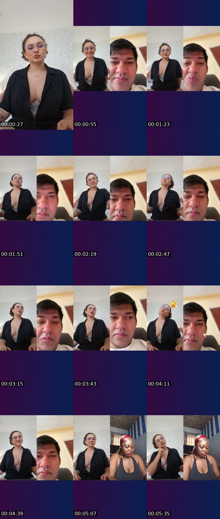 Contact-sheet preview of LucY04's Liveme recording