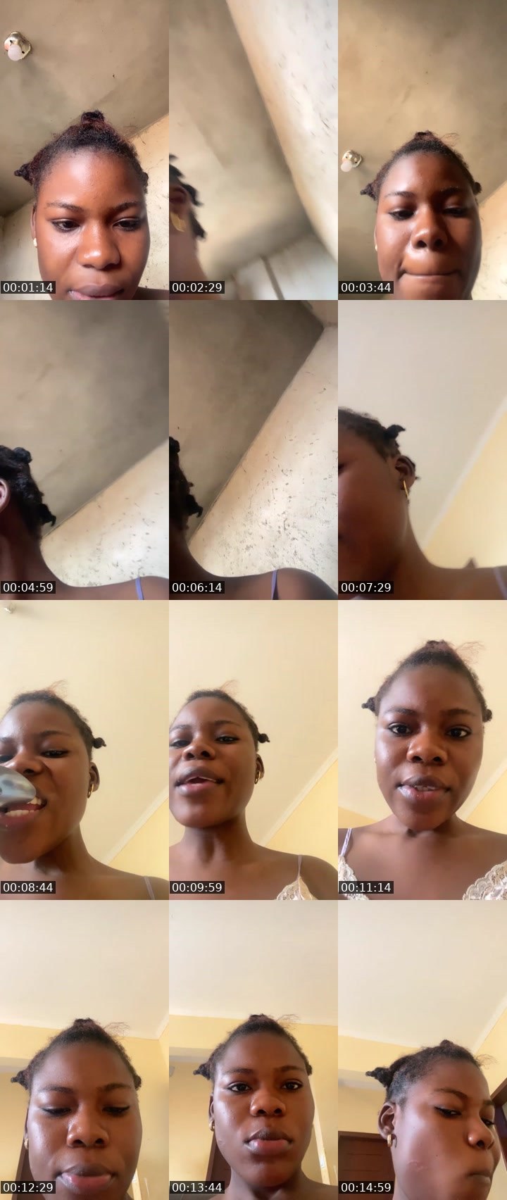 Contact-sheet preview of Vinia Jiconda's Liveme recording
