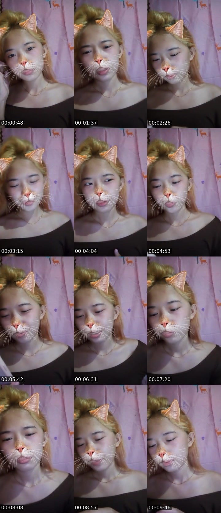 Contact-sheet preview of ㋡❄ynnie_izzy🐇's Liveme recording