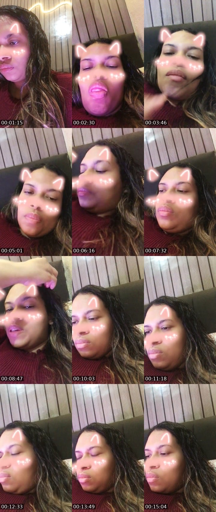 Contact-sheet preview of Livelove-257493480's Liveme recording