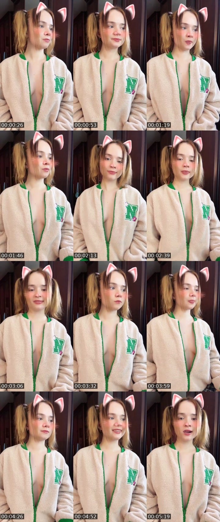 Contact-sheet preview of Tanya Oink-Oink's Liveme recording