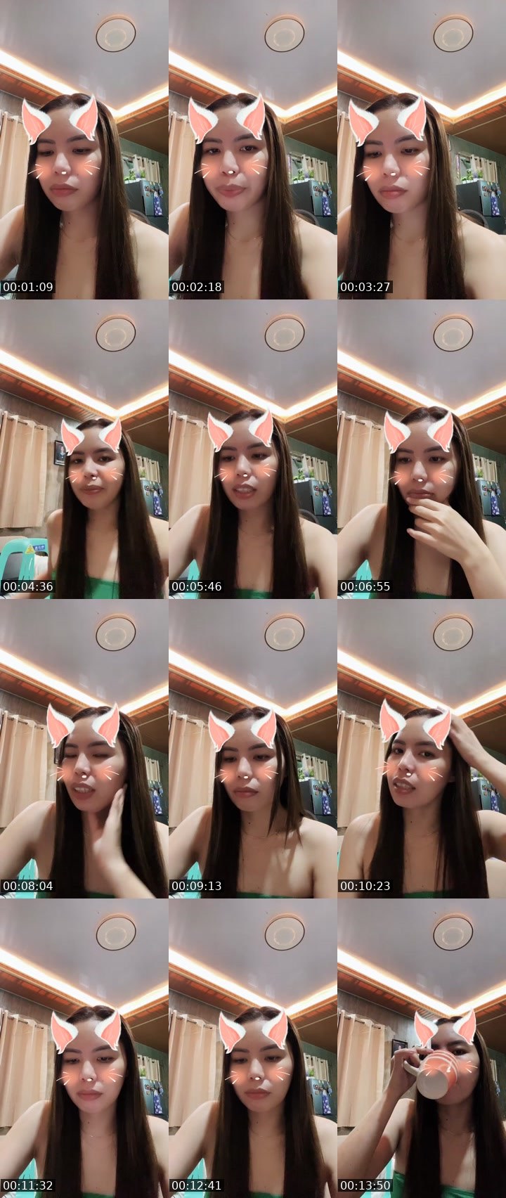 Contact-sheet preview of 💎ᴰᴮ Kaia's Liveme recording