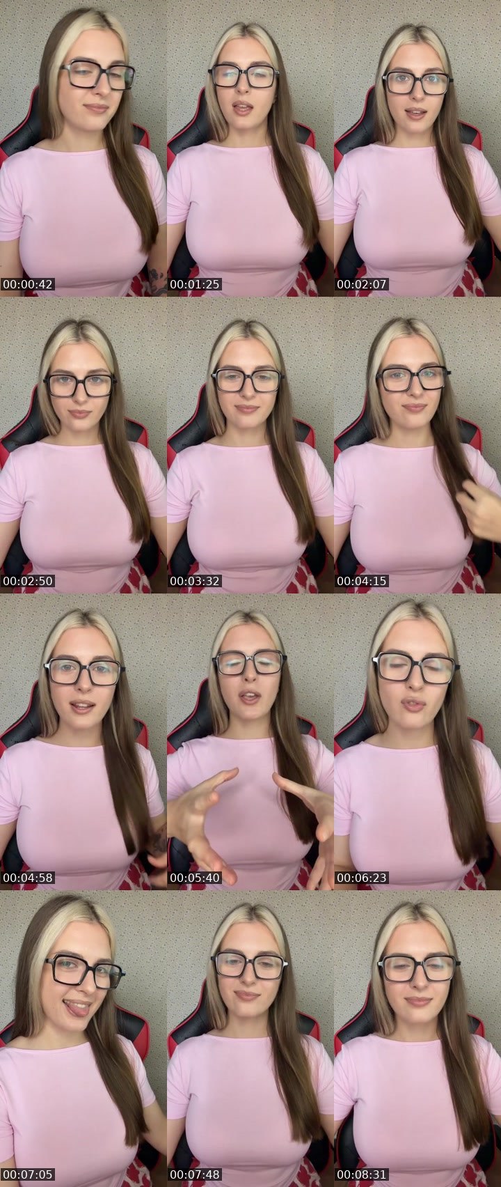 Contact-sheet preview of Yana🤓's Liveme recording