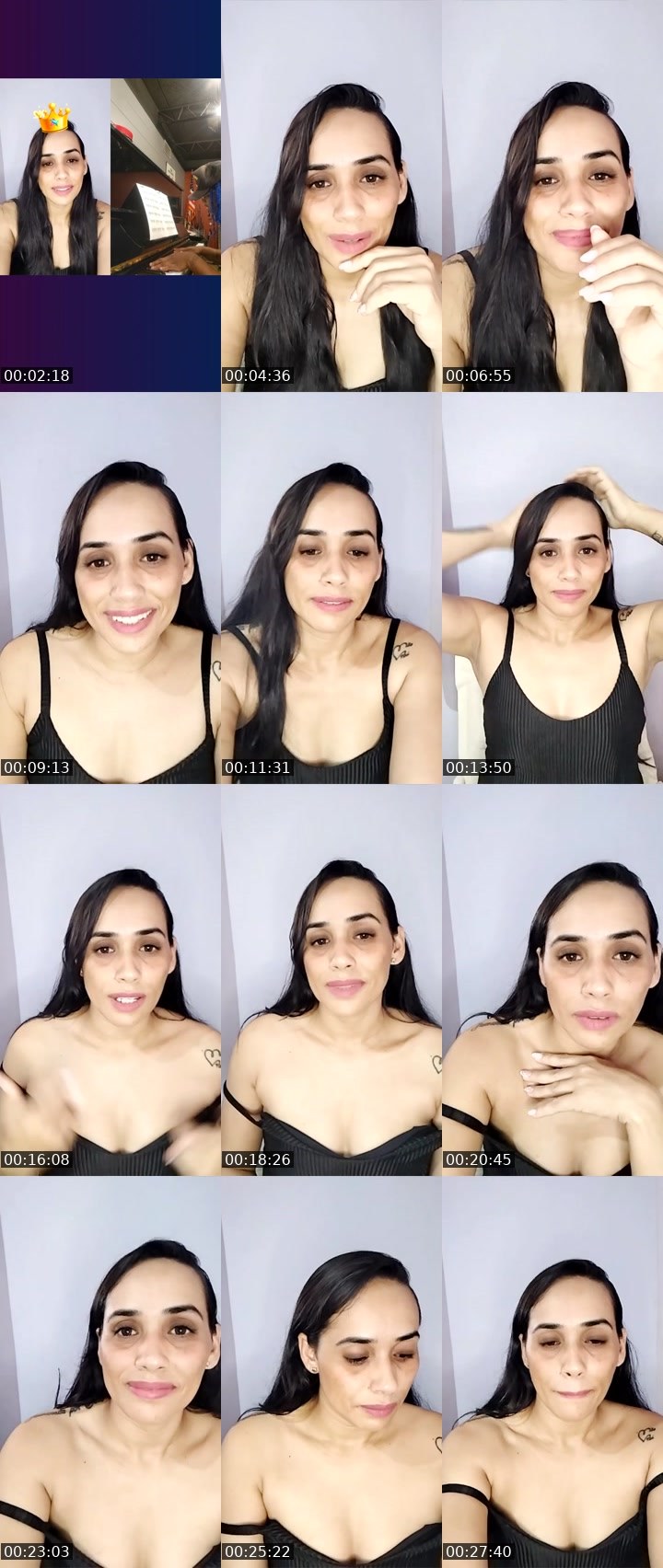 Contact-sheet preview of tatyane's Liveme recording