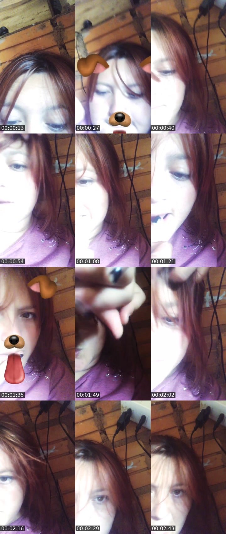 Contact-sheet preview of Dahiiiii's Liveme recording