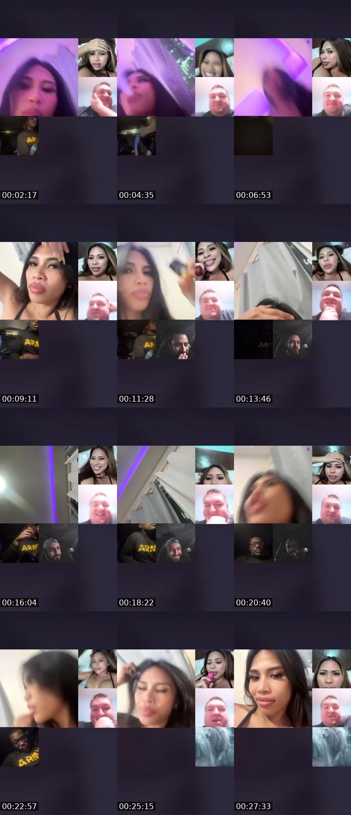 Contact-sheet preview of Hanni🫶🏻's Liveme recording