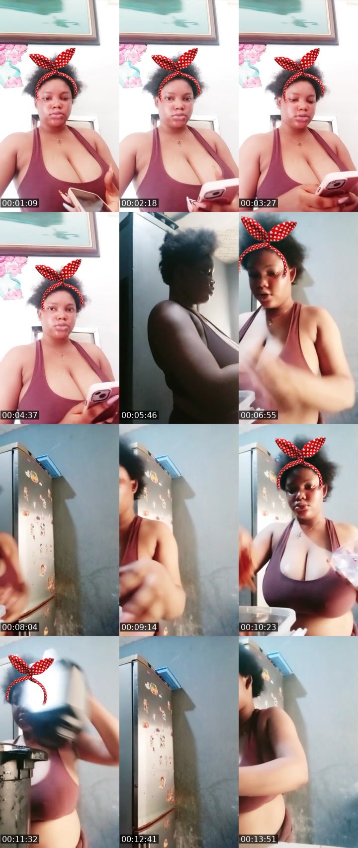 Contact-sheet preview of Pretty🌸poision🥀💕's Liveme recording