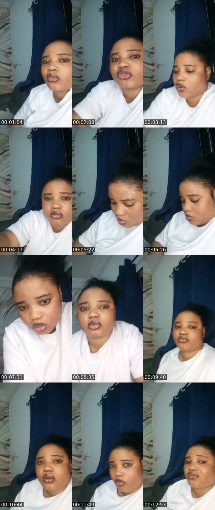 Contact-sheet preview of Princess Gift's Liveme recording