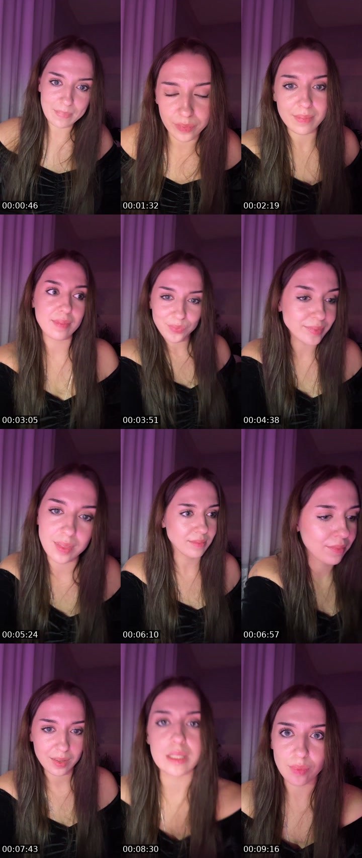 Contact-sheet preview of Tata25's Liveme recording