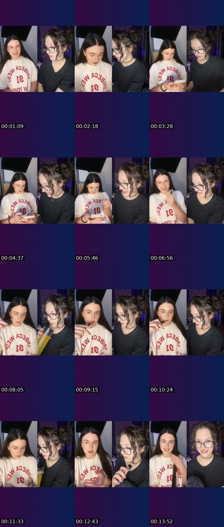 Contact-sheet preview of 🌙꧁ʟᴜɴᴏx꧂🌙's Liveme recording