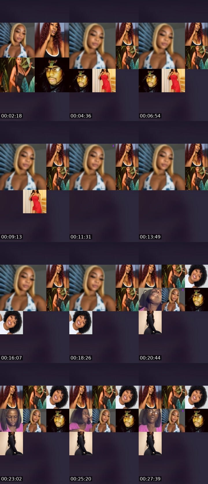 Contact-sheet preview of 🪽𝚁𝚊𝚌𝚑𝚎𝚕ꨄ💔's Liveme recording
