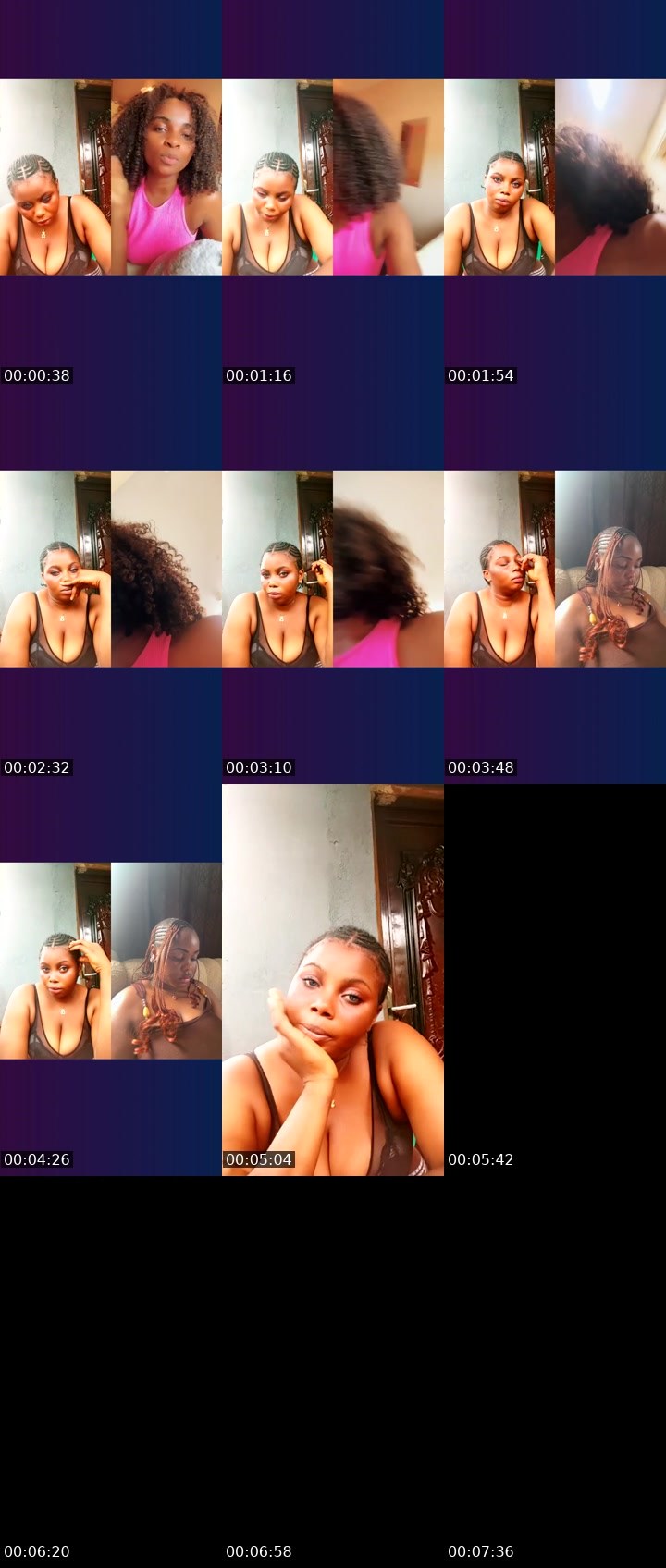 Contact-sheet preview of 🕊️CREAMY💜's Liveme recording