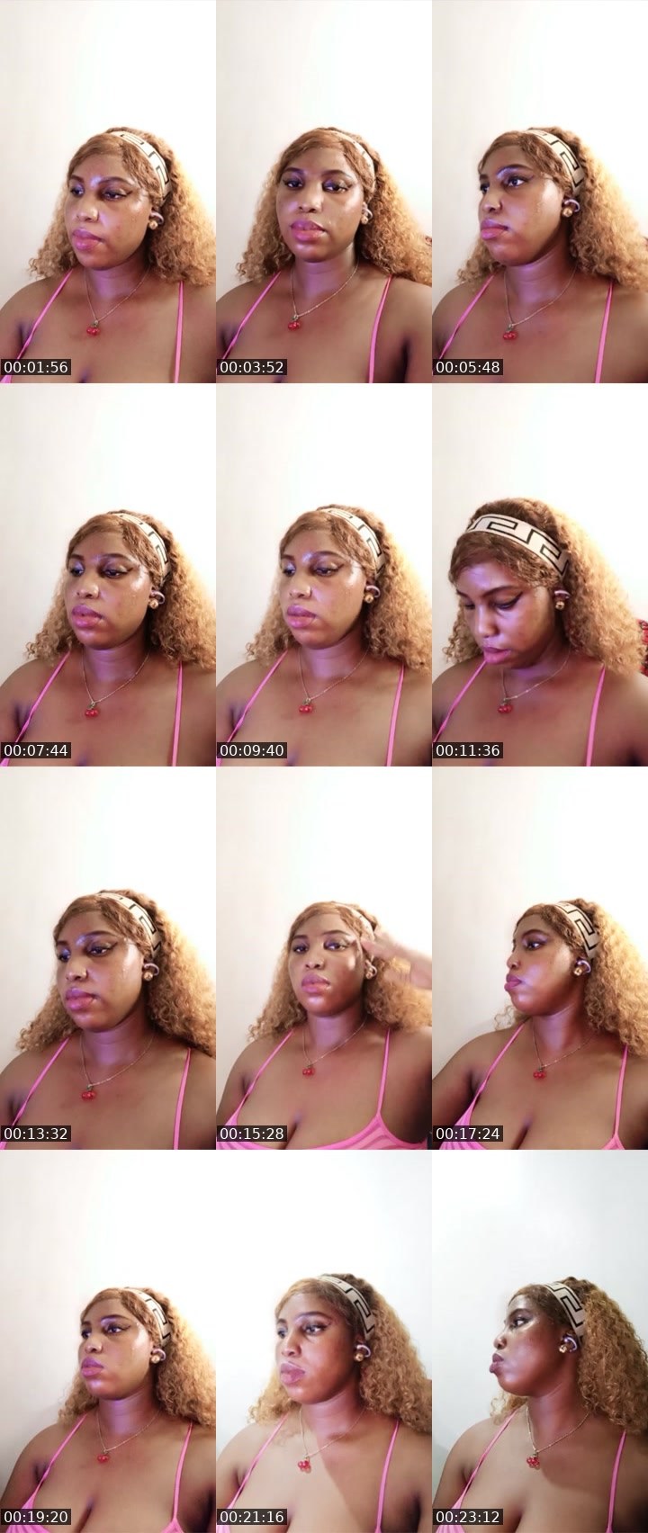 Contact-sheet preview of Caramel 🏦's Liveme recording